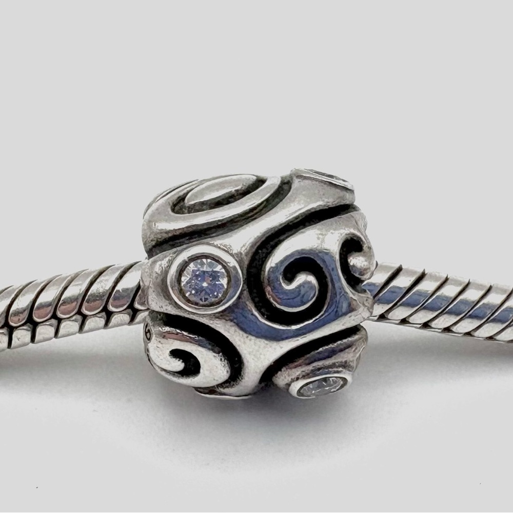 Pandora Daydream Sterling Silver Charm with Clear CZ’s